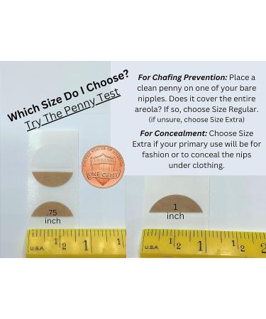 NipEaze Transparent Nipple Protectors - Value Pack (62pairs .75inch or 50pairs 1inch) - Chafing Prevention Regular - Buy Online on GoSupps.com
