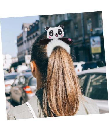Beaupretty Rope panda head rope hair elastics elastic hair band hair rubber hair ties black tiara black scrunchies black rubber bands hair ponytail Miss hair tie holder fabric Rubber - Buy Online on GoSupps.com