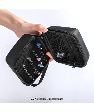 Portable Waterproof Nail Drill Bits Holder Case - Professional Organizer for Efile Nail Bits and Manicure Tools - Black - Buy Online on GoSupps.com