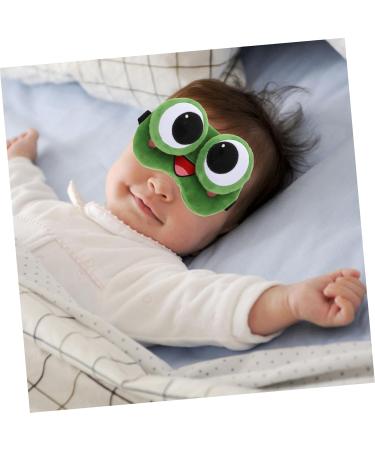 Gogogmee 1 Piece Cute Gel Frog Eye Mask Blackout Sleeping Mask for Adults Lightweight Breathable for Home Camping 18X9X5CM Dark Green - Buy Online on GoSupps.com