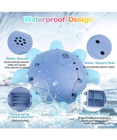 Bathly Octopus Baby Bath Toy - Light Up, Induction Spray Water, Gift for Kids - Blue - Buy Online on GoSupps.com