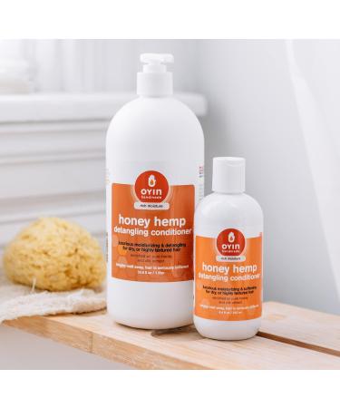Oyin Handmade Honey Hemp Conditioner - Nourishing 8.4 oz Moisturizer for All Hair Types - International Shipping Available - Buy Online on GoSupps.com