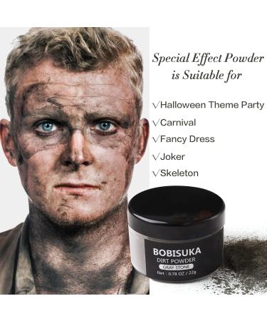 BOBISUKA Special Effects Dirt Powder - Halloween Makeup Cosplay Stage & Wedding - Gray Stone (0.78 oz) - International Shipping Available - Buy Online on GoSupps.com