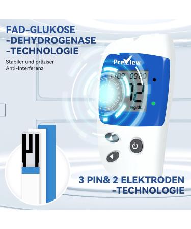 Buy Blood Sugar Measuring Device Set 50 Test Strips & Lanz Stechhilfe | Simple Home Diabetes Test | Fast International Shipping - Buy Online on GoSupps.com