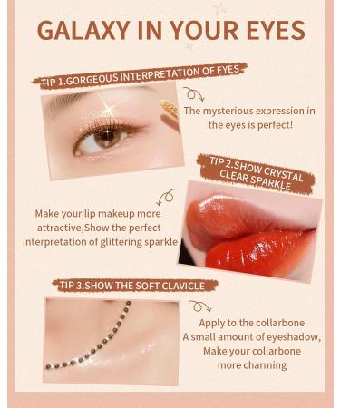 3 Colors Liquid Glitter Eyeshadow Set - Waterproof Metallic Shimmer in Silver, Gold & Pink | Long Lasting Glow Eye Shadow Stick | Korean Eye Makeup Gift for Women - Buy Online on GoSupps.com