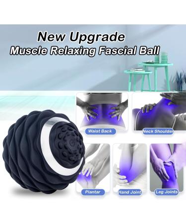Mjlomj Vibrating Massage Ball - Deep Tissue Trigger Point Muscle Relief | Electric Fascia Ball for Myofascial Relaxation (10x12.5cm) - Perfect for Back Arm Leg & Buttock Massage - Buy Online on GoSupps.com