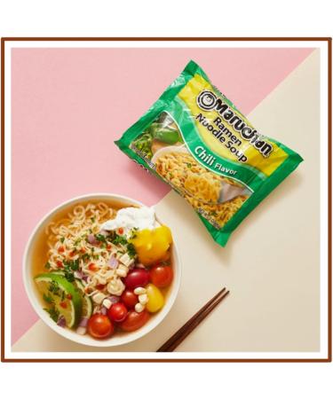 Ja Cor Instant Ramen Noodle Soup Chili Flavor Noodles Bulk Pack 3 oz Package Bundle with 1-Set of Reusable Stainless Steel Chopsticks (12 Individual Packs) - Buy Online on GoSupps.com