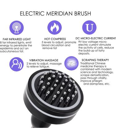Fyearfly Electrical Slimming Massage Brush - Infrared Body Massager for Fatigue Relief & Heating | EU Connector 110-240V - Shop Internationally - Buy Online on GoSupps.com