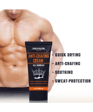 Viking Revolution Balls Deodorant for Men with Aloe Vera and Purslane - Groin Deodorant for Men Talc Free - Quick Drying Ball Cream for Men - Crotch Deodorant for Men Anti Chafing Cream for Men 3.4oz 1 Pack 3.4 Ounce (Pack of 1) - Buy Online on GoSupps.com