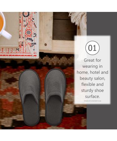 Disposable Non-Slip Guest Slippers - 10 Pairs Hotel & Outdoor Use Perfect for Pedicure - Buy Online on GoSupps.com