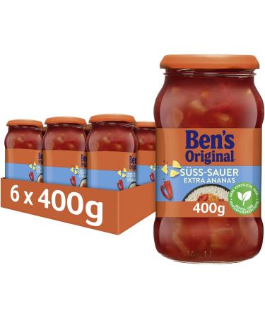 BEN'S ORIGINAL Ben's Original Sauce Sweet and Sour with extra pineapple 6 jars (6x 400g) Sweet and Sour & extra pineapple 400 g (pack of 6)
