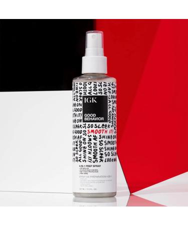 IGK GOOD BEHAVIOR 4-in-1 Prep Spray | Leave In + Detangle + Heat Protectant | Vegan + Cruelty Free | 7 Fl Oz (Pack of 2) - Buy Online on GoSupps.com