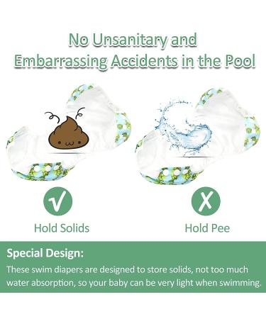 wegreeco Baby & Toddler Snap Adjustable Reusable Swim Diaper - Diving Ocean Turtle (Large 3 Pack) - Buy Online on GoSupps.com