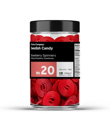 TheJar.Company - Swedish Candy - 20 - Strawberry Spinners - Buy Online on GoSupps.com