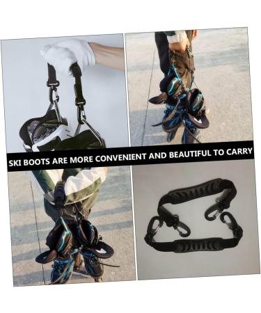 CLISPEED 4 pcs Sling and Shoulder Carrier Lifter for Skates, Snowboard, and Ice Boots - Sturdy Professional Carriers Belt with Carrying Leashes Strap - Black (Pack of 3) - Buy Online on GoSupps.com