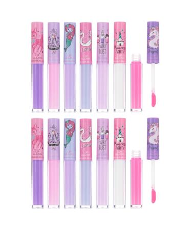 Expressions You Are Magical 14pc Lip Gloss for Girls  Glossy Lip Gloss Tubes - Cute Unicorn Princess Moisturizing Lip Gloss Set  Safe Non Toxic Kids Makeup - Unicorns Gifts for Girls  Princess Birthday Party Favors