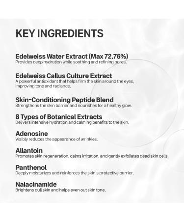 VIVIDESTEL Edelweiss Essence Toner Facial Mist - 727 645 ppm Edelweiss Flower Extract Essence Facial Toner Skin Mist - No Water & Oil Added - Edelweiss Extract and Niacinamide Facial Spray - 100ml - Buy Online on GoSupps.com