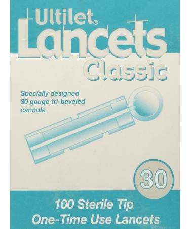 Ultilet Classic Lancets 30 Gauge - Box of 100 - Buy Online on GoSupps.com