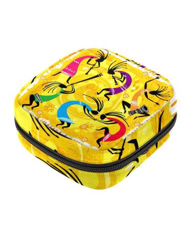 Women bands storage bag menstrual cup pocket girl travel big capacity make-up women bandage organizer afican dancing figures