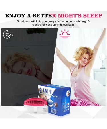 Anti Snoring Nasal Air Purifier - Sleep Apnea Device for Men and Women - Stop Snoring and Improve Sleep Quality - Red - Buy Online on GoSupps.com