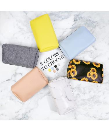 MAANGE Small Waterproof PU Leather Makeup Bag for Women - Light Blue - Buy Online on GoSupps.com