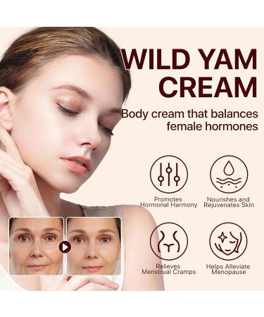 Wild Yam Nature's Cream Natural Hormone Balance Support Organic Wild Yam Extract Moisturizing Cream Soothing Skin Care for Women 60G - Buy Online on GoSupps.com