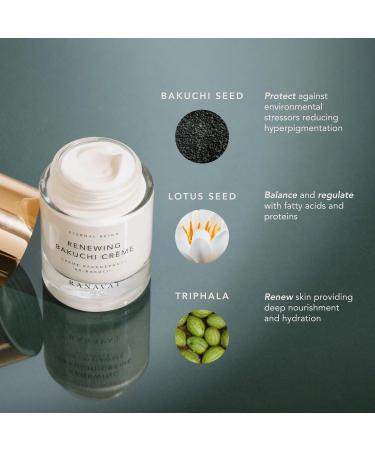 RANAVAT Renewing Bakuchi Face Cream - Daily Moisturizer for Fine Lines & Wrinkles | 12-Hour Hydration with Lotus Bakuchi & Ashwagandha - 1.7 oz - Buy Online on GoSupps.com
