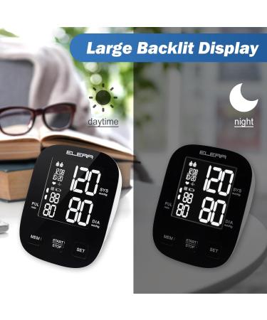 Buy ELERA Automatic Blood Pressure Monitor - Home Use Large Cuff (9-17) & Backlit Display USB & Batteries Included - Accurate & Easy to Use - Buy Online on GoSupps.com