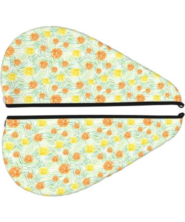 Hair Towel Wrap - Quick Drying Turban with Button | Tree Palms Lemon | Best Hair Drying Towel - Buy Online on GoSupps.com