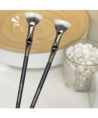 5 set Eyelash Eyebrow Brush Fan Shape Cosmetic Applicator for Natural Lashes 5 set (Black) - Buy Online on GoSupps.com