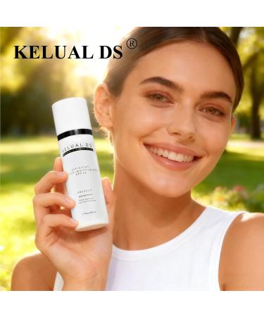 KELUAL DS Anti-Aging Tinted Face Moisturizer & Sheer Face Sunscreen SPF 46 Hydrating Skin Care & Sunscreen Moisturizer 1.7OZ/50ML - Buy Online on GoSupps.com