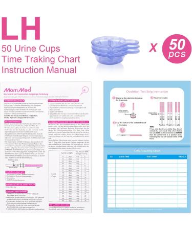 MOMMED Ovulation Test Strips 50 LH Kit + Collection Cups | High Sensitivity Ovulation Tests 50 Count | Track Ovulation Accurately - Buy Online on GoSupps.com