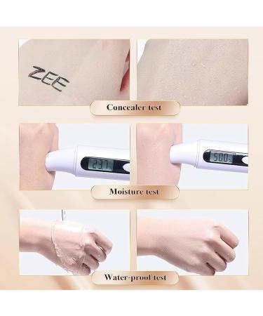 Foundation Cushion CC Cream With Mushroom-Shaped Applicator BB Cream Face Makeup Foundation for Mature Skin Air Cushion to Even Skin Tone Lifts And Moisturizes Long-Lasting Makeup (Ivory) - Buy Online on GoSupps.com