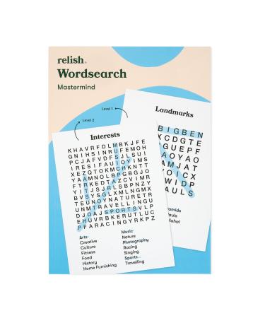 Relish - Large Print Word Search Alzheimer s & Dementia Activities & Games Products & Gifts for Seniors and Elderly