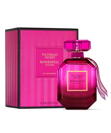 Victoria's Secret Bombshell Passion Eau de Parfum Notes of Sparkling Cassis Queen Peony & Fuchsia Rose Perfumes for Women (3.4 oz) Bombshell Passion 3.4 Fl Oz (Pack of 1)