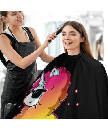 Funny Unicorn Llama Professional Hair Cutting Cape Adult Barber Cape Large Haircut Apron Hairdressing Accessories - Buy Online on GoSupps.com