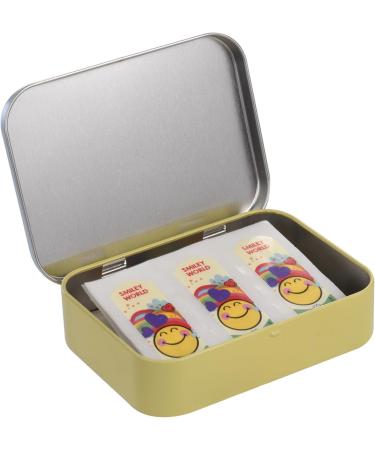 Smiley Children's Plaster Set - 12 Pieces in Metal Box | Beautiful Design & Convenient Storage | Perfect for Backpacks & Handbags - Buy Online on GoSupps.com
