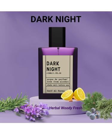 Dark Night - Alcohol-Free Acqua de Parfum for Men & Women | Herbal Woody Fresh Perfume | Arabian Perfumes from Dubai 1.69 Fl. Oz. - Buy Online on GoSupps.com