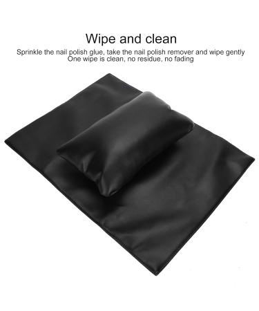 Buy Hand Pillow & Manicure Handrail Pillow - Soft PU Leather Nail Care Pad for Beauty Salon - Waterproof Arm Holder (Black) - Buy Online on GoSupps.com