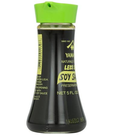 Yamasa Less Salt Low Sodium Soy Sauce, 5 fl oz Glass Dispenser - Preservative Free - Buy Online on GoSupps.com