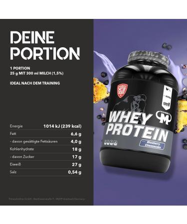 Whey Protein Blueberry Cheesecake 3000g - Premium 3kg Muscle Recovery Supplement | Free International Shipping - Buy Online on GoSupps.com