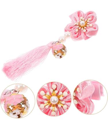 minkissy 1 Pair Kids Barrettes for Hair Kids Hair Side Bows Hair Clips Tassels Barrettes Flower Hair Clip New Year Hairwear Hair Clip for Han Girls Hairclips Child Ribbon Japanese-style - Buy Online on GoSupps.com