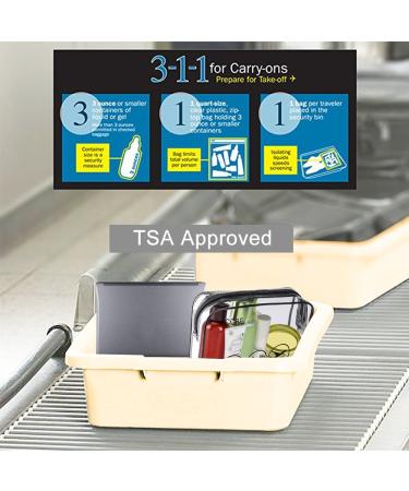 3 Pack TSA Approved Toiletry Bags - Quart Size Carry On Cosmetic Makeup Pouch with Handle for Men and Women (Black) - Buy Online on GoSupps.com