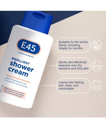 E45 shower cream 200ml (Pack of 2) 6.76 Fl Oz (Pack of 2) - Buy Online on GoSupps.com