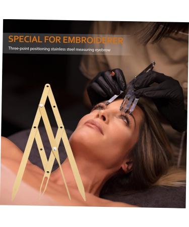FOMIYES 2 Pcs Second Generation Scale Makeup Tools Eyebrow Pencils Eyebrow Measurement Tool Eyebrow Shape 25x5x0.6cmx2pcs Goldenx2pcs - Buy Online on GoSupps.com