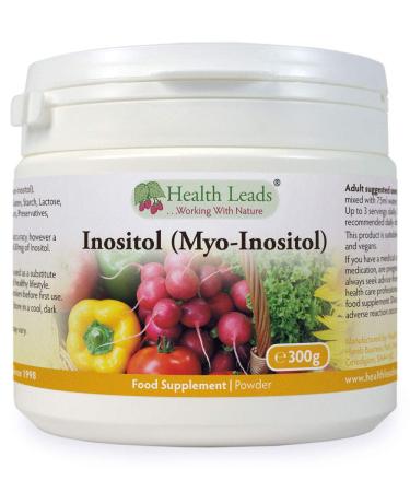 Inositol (Myo-Inositol) Powder 300g Also Called Vitamin B8 High Absorption Vegan Magnesium Stearate Free & No Nasty Additives Non-GMO Includes Free Scoop Produced in Wales