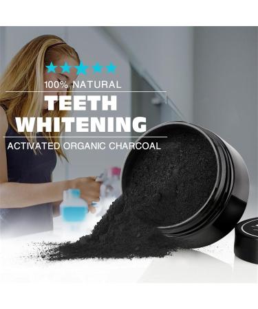 Natural Charcoal Teeth Whitening Powder | White Teeth Brightening | Amore Paris | Stain Removal & Breath Refreshment (5PC) - Buy Online on GoSupps.com