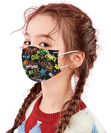Sonna 50-Pack Cartoon Disposable 3-Layer Children's Face Masks - Breathable Outdoor Mouth & Neck Protection - Buy Online on GoSupps.com