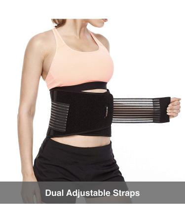 Stabilizing Lumbar Back Brace Support Belt with Adjustable Straps - Breathable Mesh for Sciatica Scoliosis & Herniated Disc (S/L/XL - Buy Online on GoSupps.com