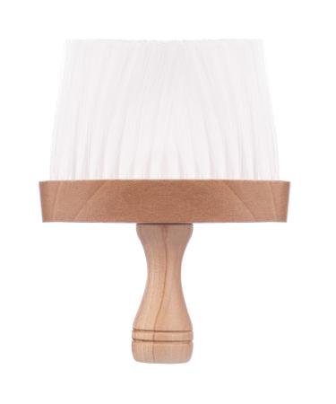 Kobe Professional Hairdressing Wooden Neck Brush - Gentle Feathery Bristles for Precision Cleaning - Lightweight and Compact Design for Professional and Home Use